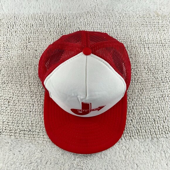 VINTAGE JIFFY LUBE MESH SNAPBACK TRUCKER HAT OSFA TWO TONE CAP - Picture 2 of 10